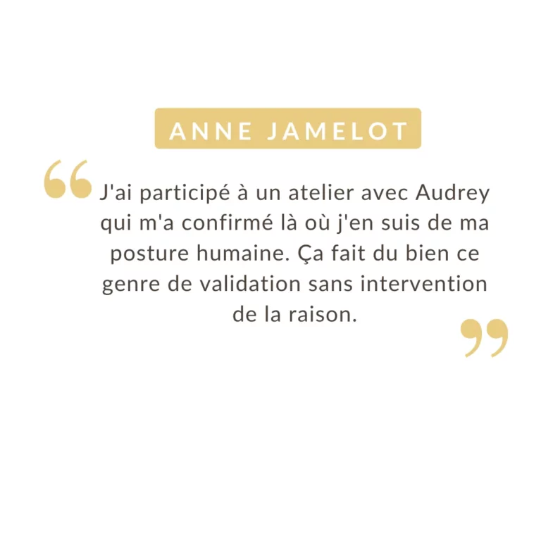 Avis de ANNEsur Audrey portais penvern coaching professionnel